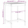 Stolik ogrodowy, 82,5x82,5x110 cm, lite drewno sosnowe