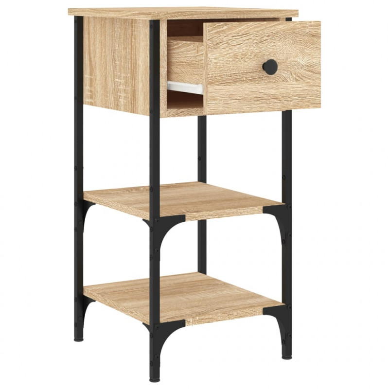 Szafka nocna, dąb sonoma, 34x36x70 cm, materiał drewnopochodny