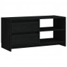 Szafka pod telewizor, czarna, 80x31x39 cm, lite drewno sosnowe