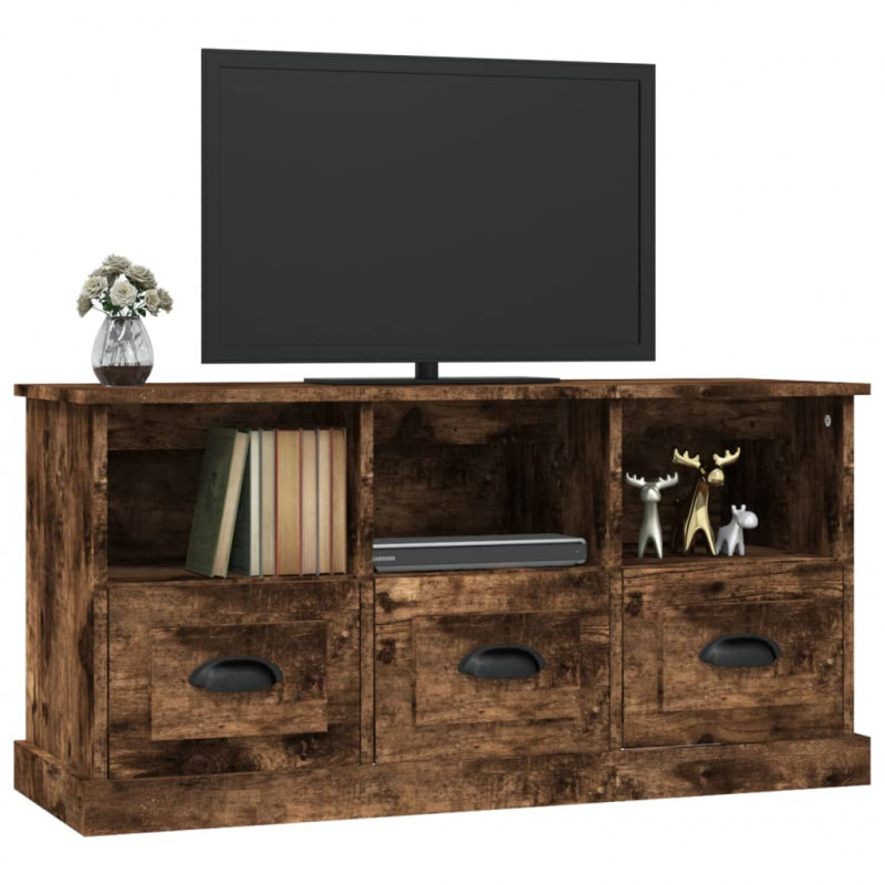 Szafka pod TV, przydymiony dąb, 100x35x50 cm