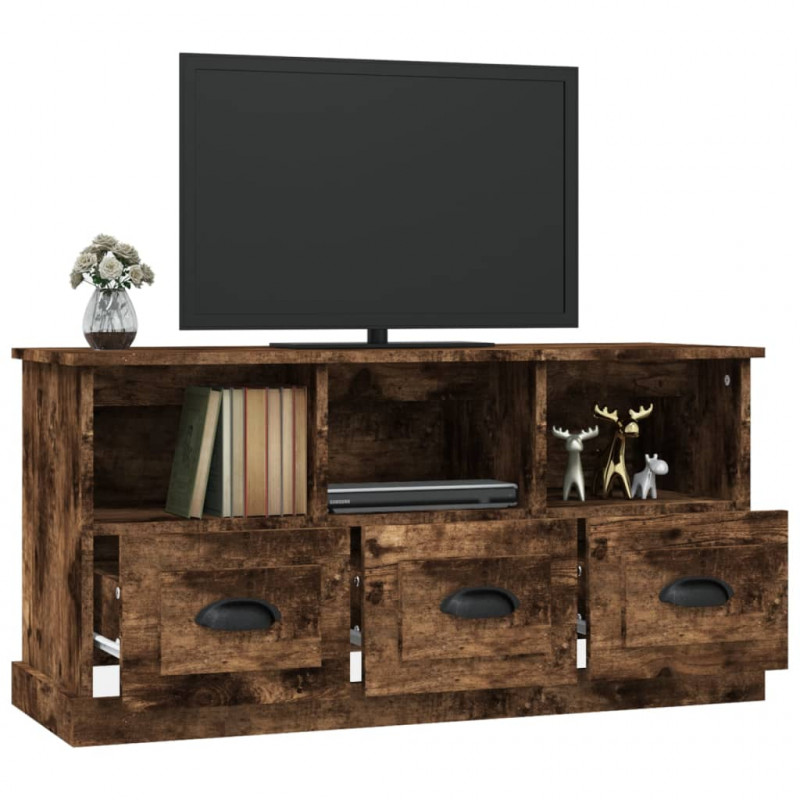 Szafka pod TV, przydymiony dąb, 100x35x50 cm