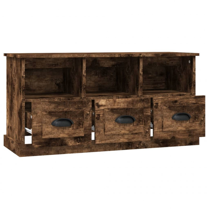 Szafka pod TV, przydymiony dąb, 100x35x50 cm