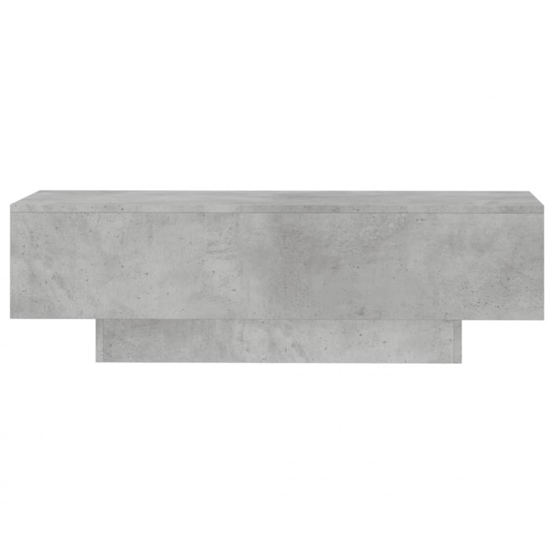 Stolik kawowy, szarość betonu, 100x49,5x31 cm
