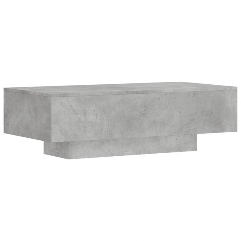Stolik kawowy, szarość betonu, 100x49,5x31 cm