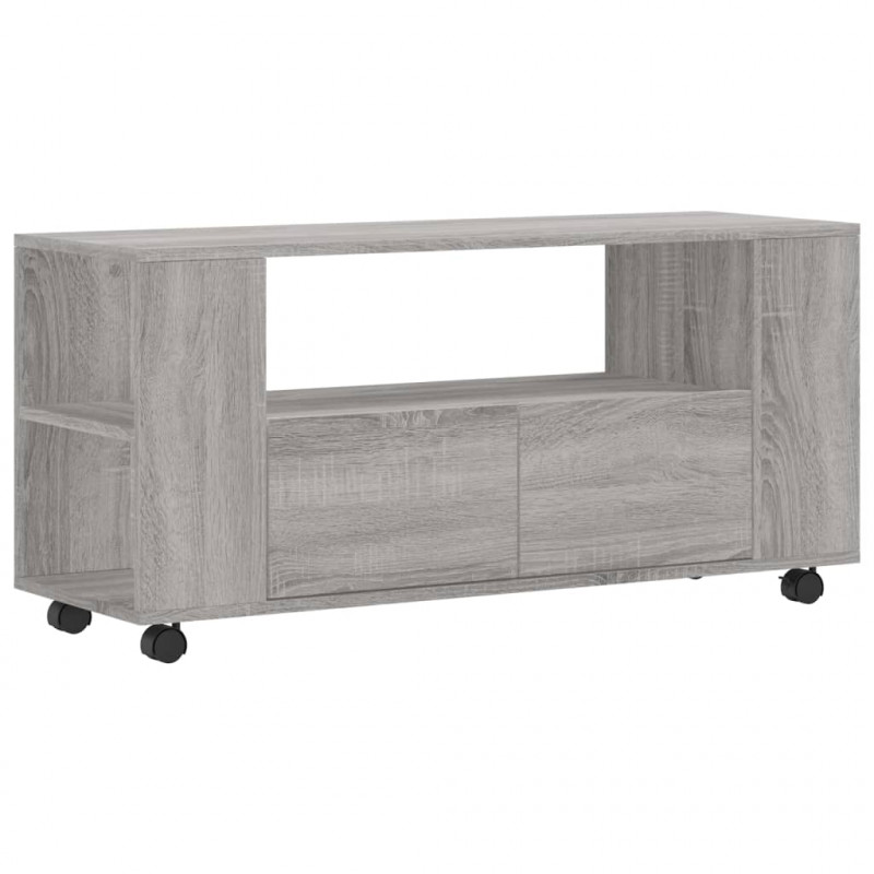 Szafka pod TV, szary dąb sonoma, 102x34,5x43 cm