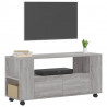 Szafka pod TV, szary dąb sonoma, 102x34,5x43 cm