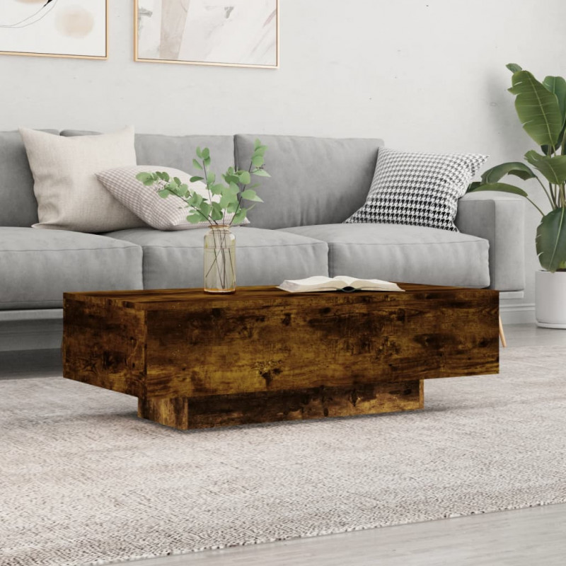 Stolik kawowy, przydymiony dąb, 100x49,5x31 cm