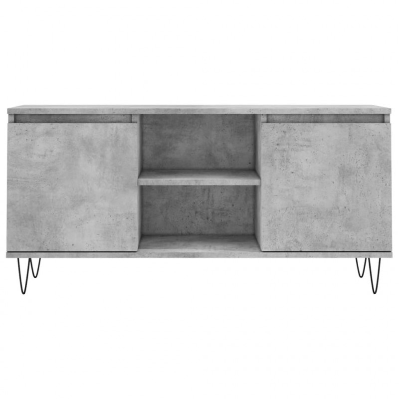 Szafka pod TV, szarość betonu, 104x35x50 cm