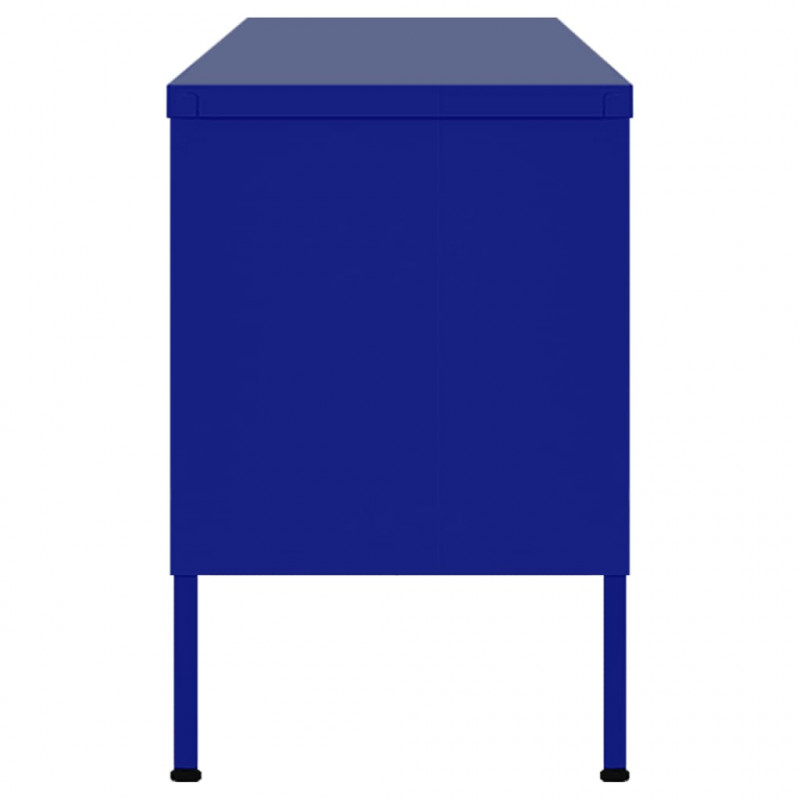 Szafka pod telewizor, granatowa, 105x35x50 cm, stalowa