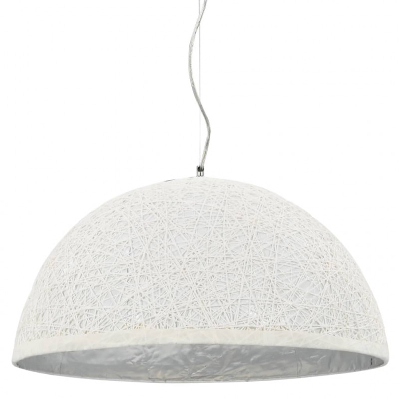 Lampa wisząca, biało-srebrna, Ø 50 cm, E27