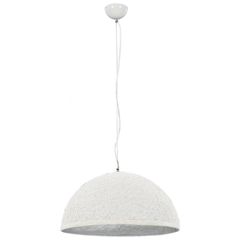 Lampa wisząca, biało-srebrna, Ø 50 cm, E27