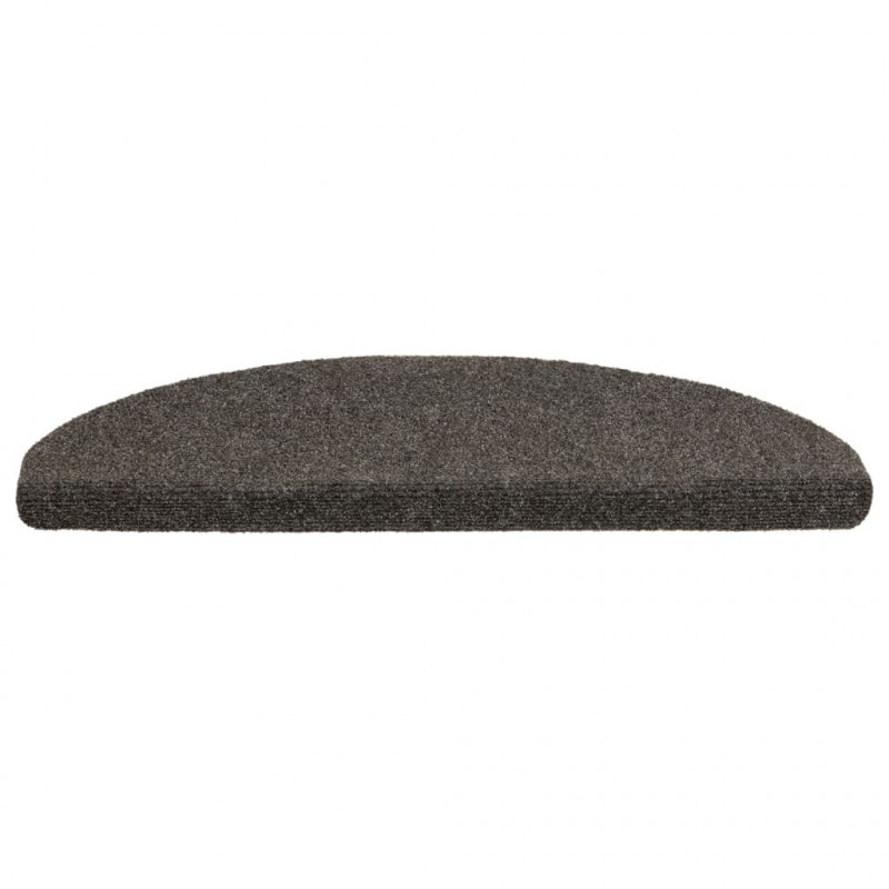 Samoprzylepne nakładki na schody, 10 szt., antracyt, 65x21x4 cm