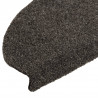 Samoprzylepne nakładki na schody, 10 szt., antracyt, 65x21x4 cm