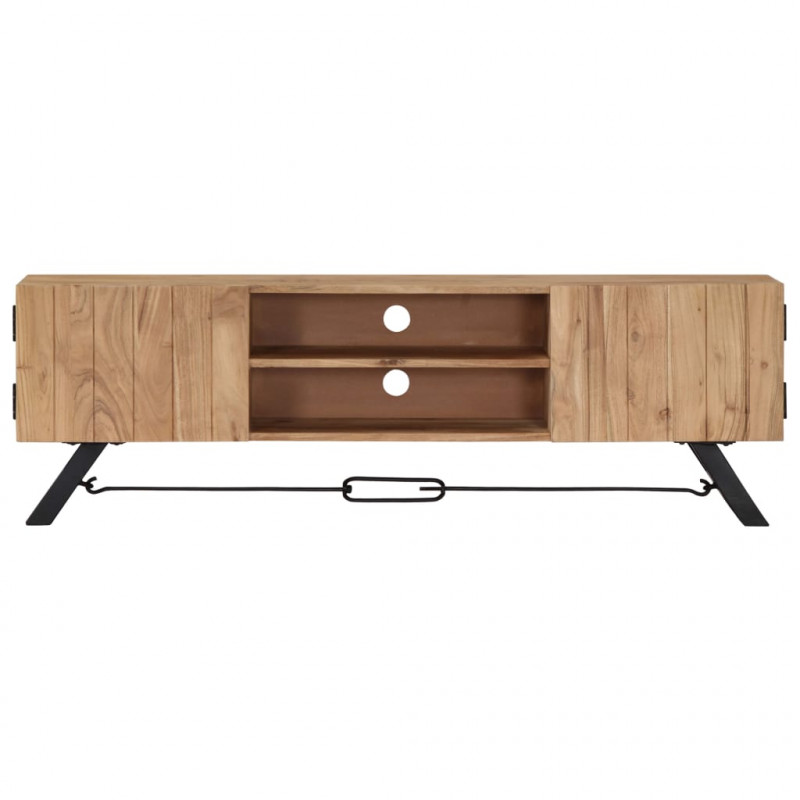 Szafka pod TV, 140x30x45 cm, lite drewno akacjowe