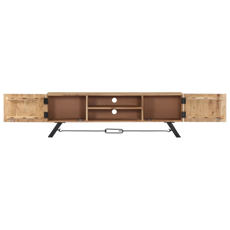 Szafka pod TV, 140x30x45 cm, lite drewno akacjowe
