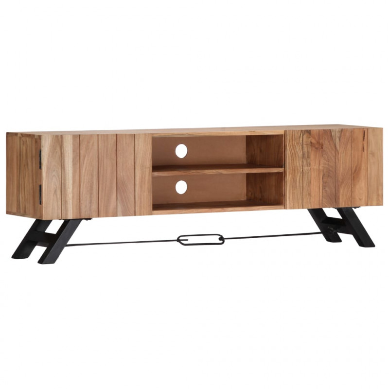 Szafka pod TV, 140x30x45 cm, lite drewno akacjowe