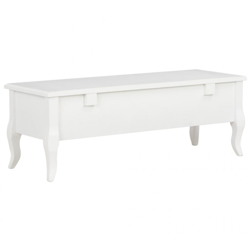 Szafka pod TV, biała, 100 x 35 x 35 cm, drewniana