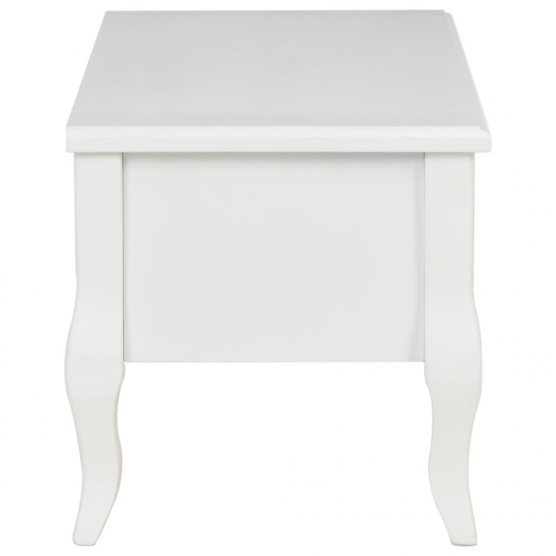 Szafka pod TV, biała, 100 x 35 x 35 cm, drewniana