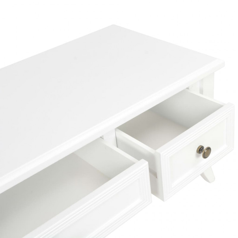 Szafka pod TV, biała, 100 x 35 x 35 cm, drewniana