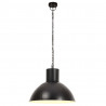 Lampa wisząca, 25 W, czarna, okrągła, 48 cm, E27