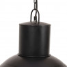 Lampa wisząca, 25 W, czarna, okrągła, 48 cm, E27