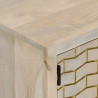 Szafka pod TV, 110x30x40 cm, bielone drewno mango