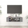Wisząca szafka pod TV, szary dąb sonoma, 100x30x26,5 cm