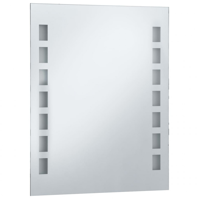 Ścienne lustro łazienkowe z LED, 50 x 60 cm