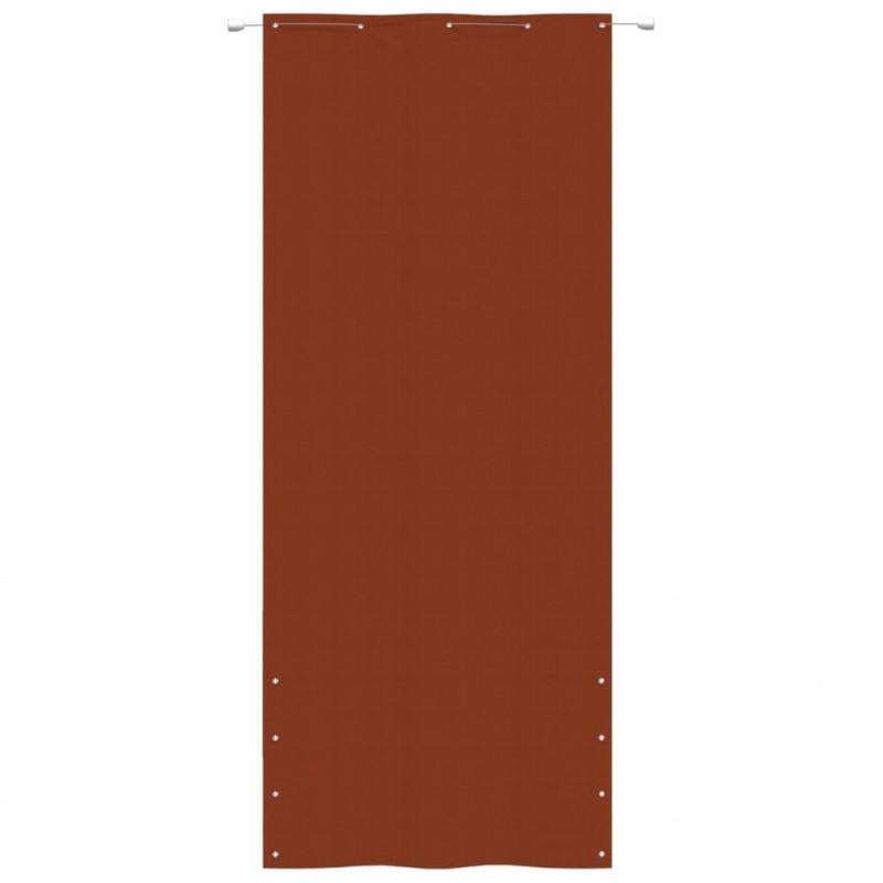 Parawan balkonowy, terakota, 100x240 cm, tkanina Oxford