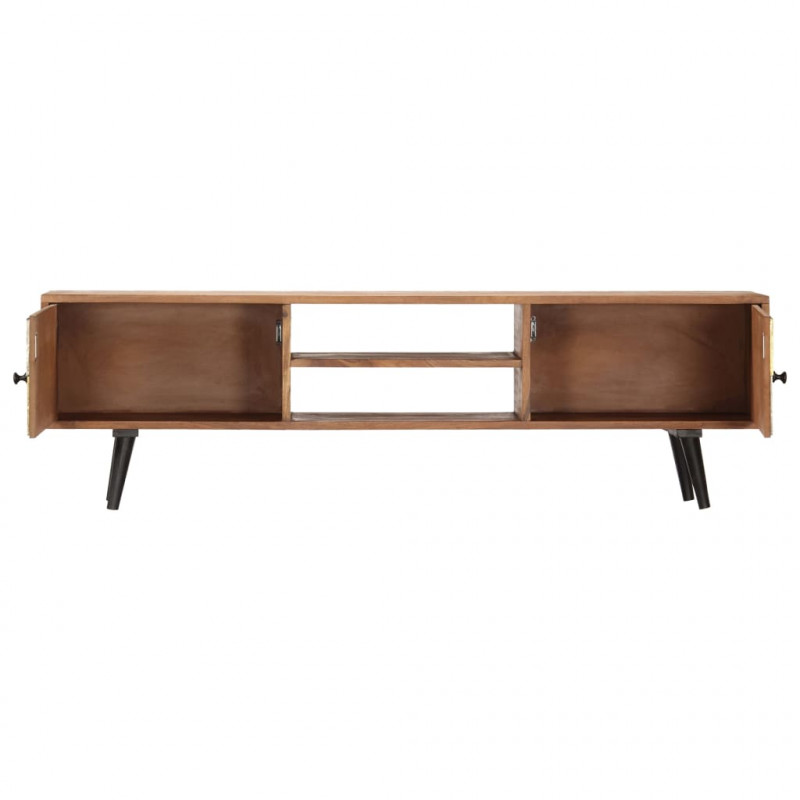 Szafka pod TV, 140x30x40 cm, lite drewno akacjowe