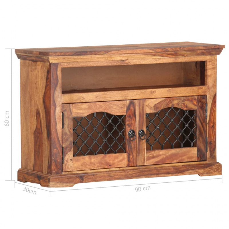 Szafka pod TV, 90x30x60 cm, lite drewno sheesham