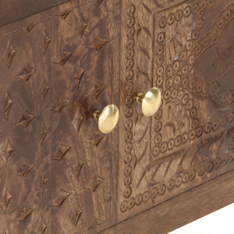 Szafka pod TV, 138x30x46 cm, lite drewno mango