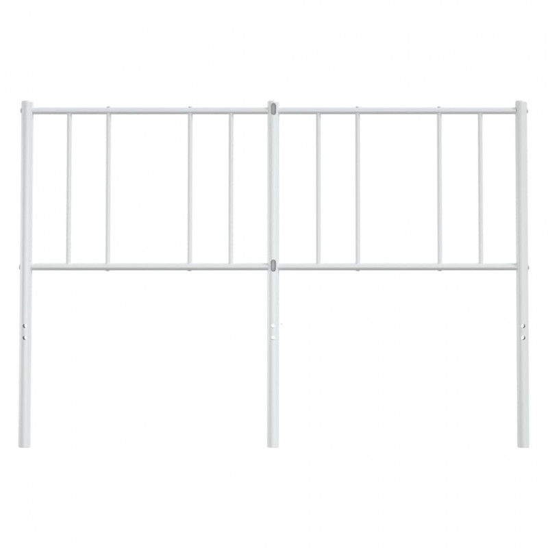 Metalowe wezgłowie, białe, 140 cm
