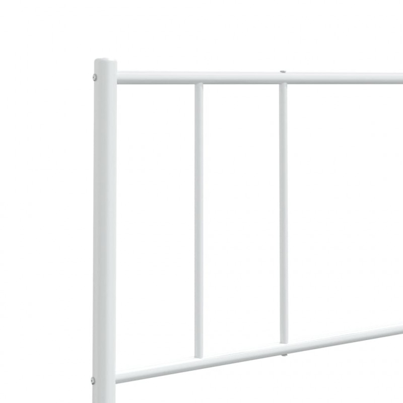 Metalowe wezgłowie, białe, 140 cm