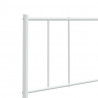 Metalowe wezgłowie, białe, 140 cm