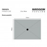 Madison Parasol ogrodowy Patmos Luxe, prostokątny, 210x140 cm, taupe