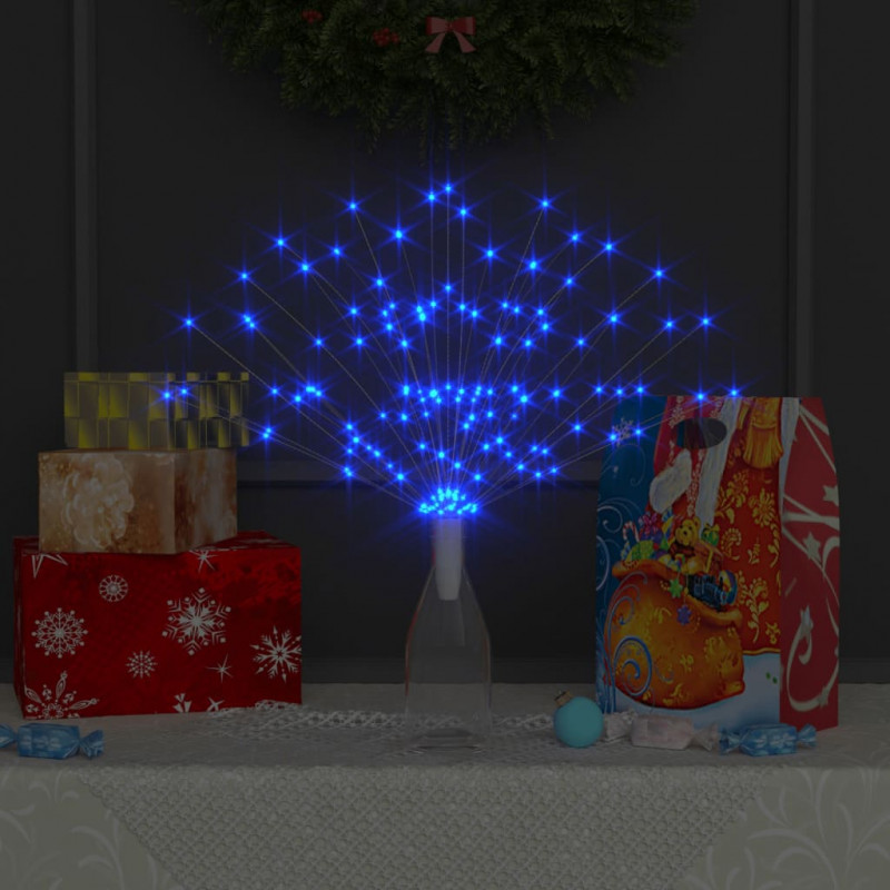 Ogrodowe lampki fajerwerkowe 10 szt., niebieskie, 20cm, 1400LED