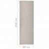 Dywan zewnętrzny o płaskim splocie, 80x250 cm, taupe