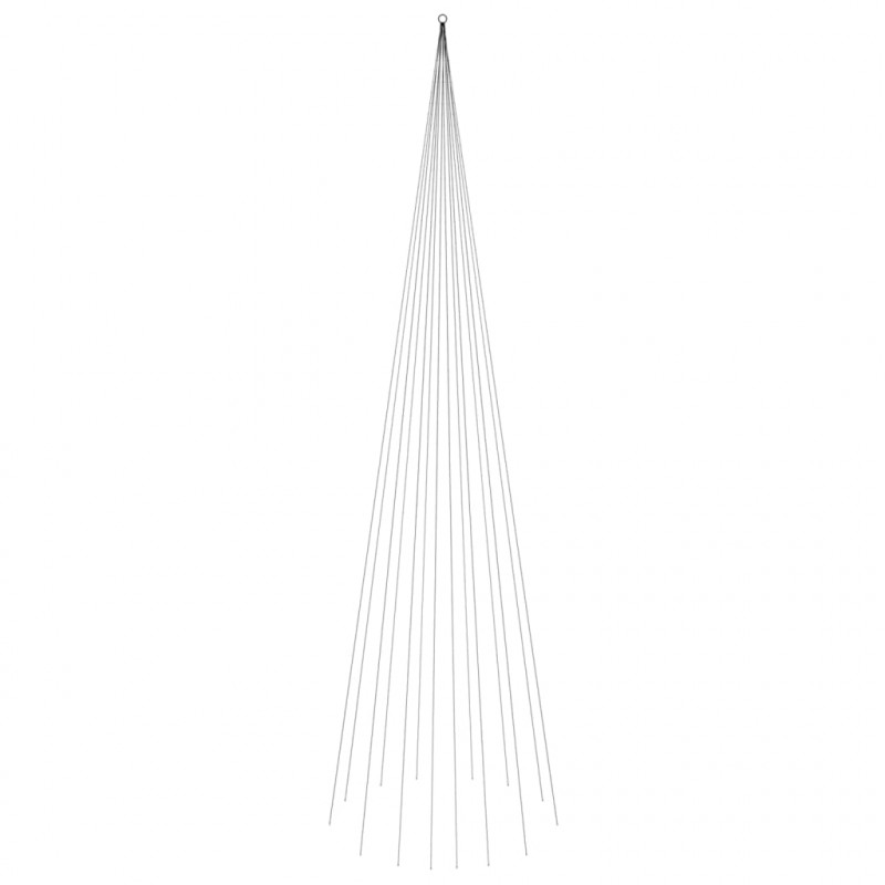 Choinka do montażu na maszcie, 1134 niebieskich LED, 800 cm
