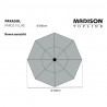 Madison Parasol ogrodowy Paros II Luxe, 300 cm, szafirowy niebieski