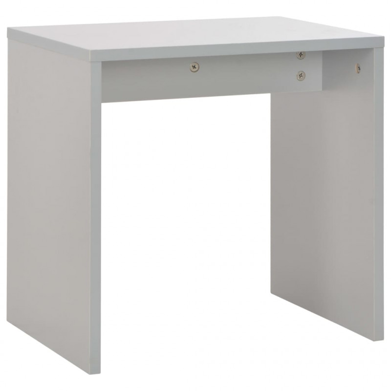 Toaletka z lustrem i stołkiem, szara, 104 x 45 x 131 cm