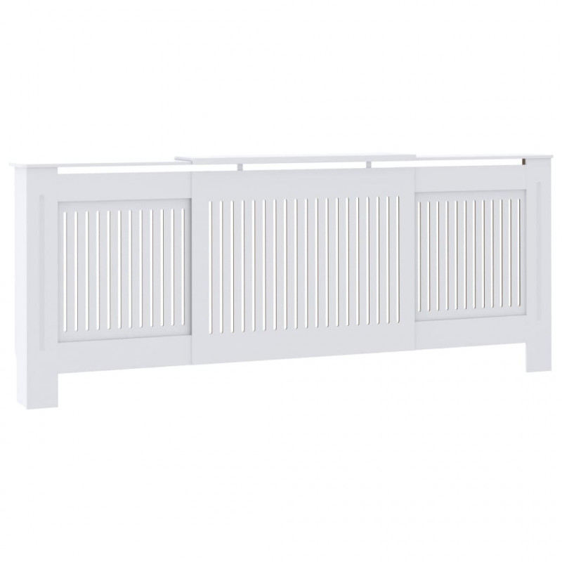 Osłona na kaloryfer z MDF, biała, 205 cm