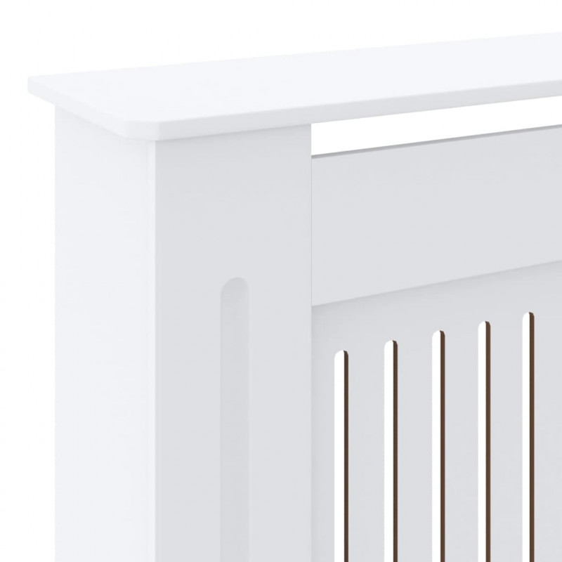Osłona na kaloryfer z MDF, biała, 205 cm