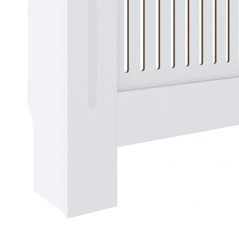 Osłona na kaloryfer z MDF, biała, 205 cm