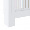 Osłona na kaloryfer z MDF, biała, 205 cm