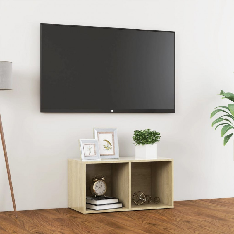 Szafka pod TV, dąb sonoma, 72x35x36,5 cm