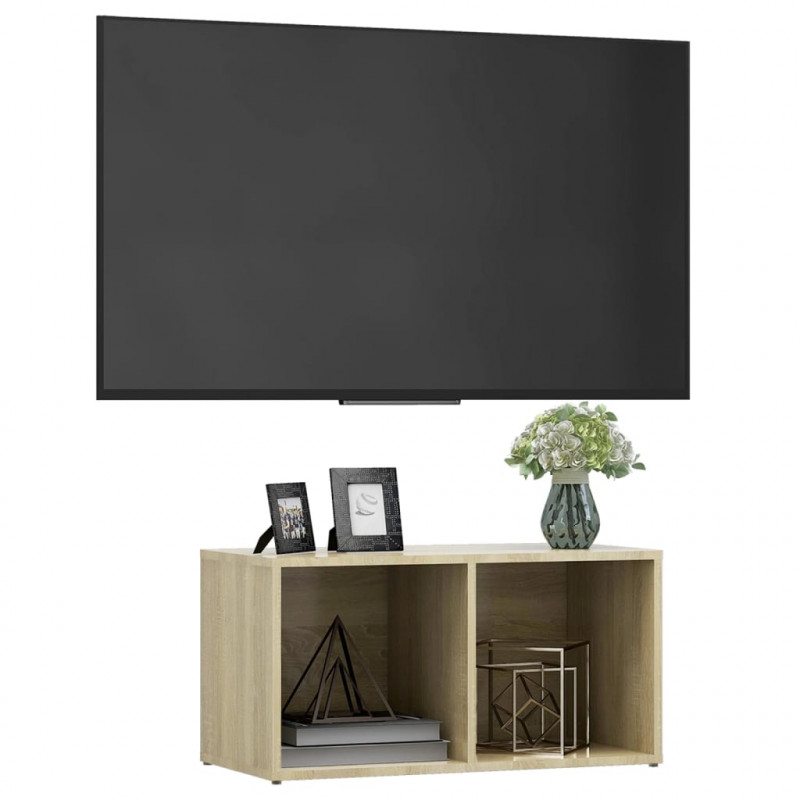Szafka pod TV, dąb sonoma, 72x35x36,5 cm