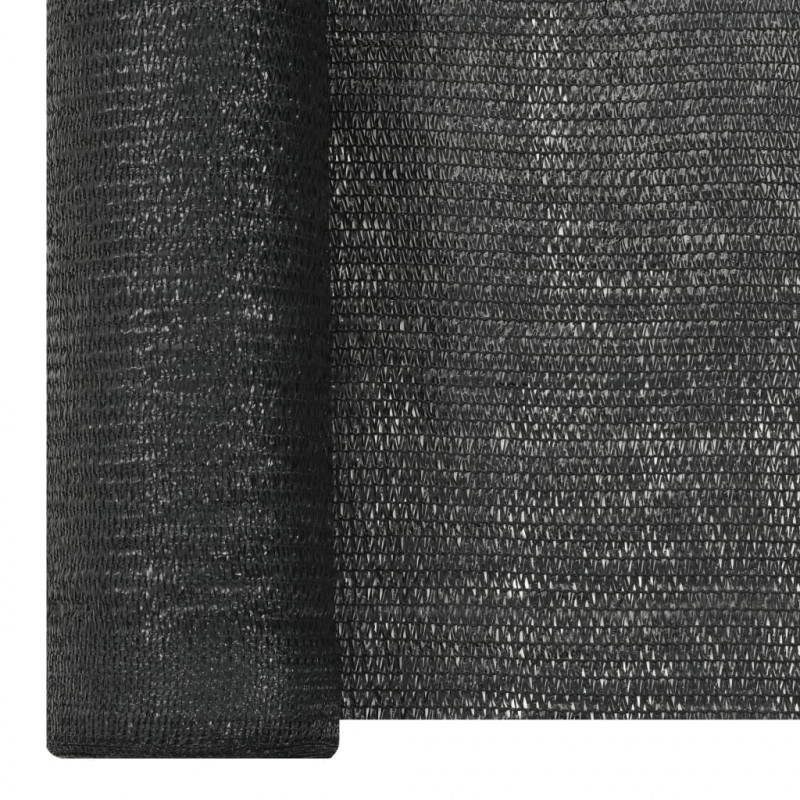 Siatka cieniująca, czarna, 1,5x50 m, HDPE, 150 g/m²