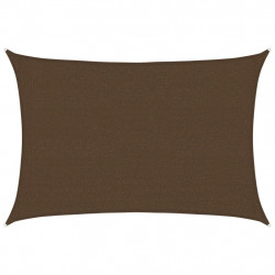 Żagiel przeciwsłoneczny, 160 g/m², brązowy, 2,5x3,5 m, HDPE