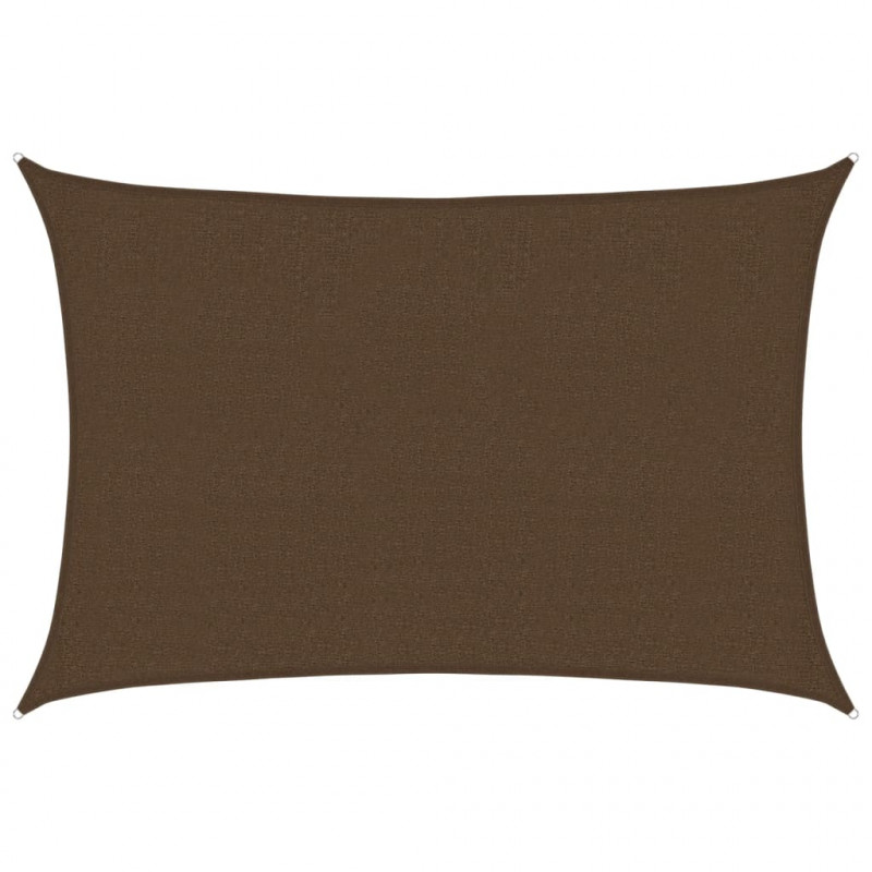 Żagiel przeciwsłoneczny, 160 g/m², brązowy, 2,5x3,5 m, HDPE